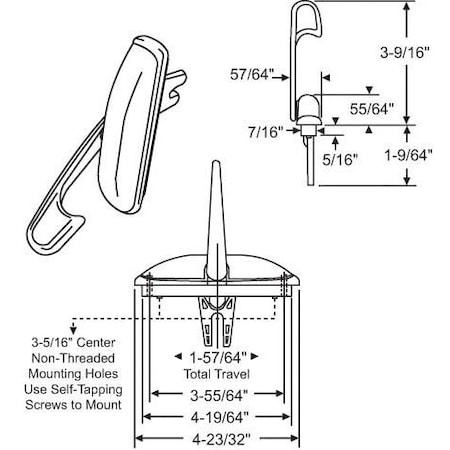 Strybuc Multipoint Casement Lock White 34-165-29W
